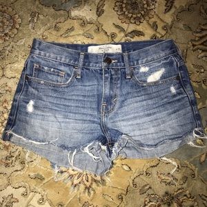Abercrombie embellished jean shorts